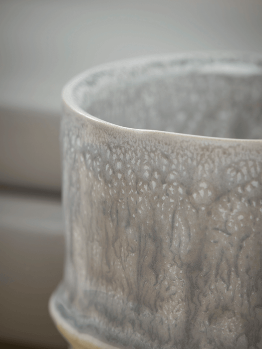 Three Resist Glaze Planters
