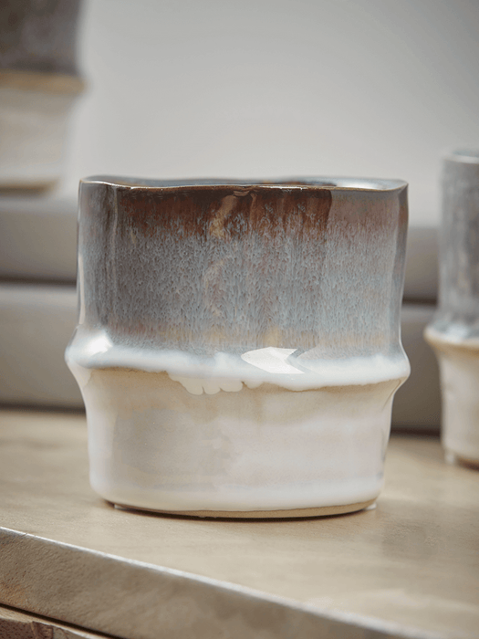Three Resist Glaze Planters