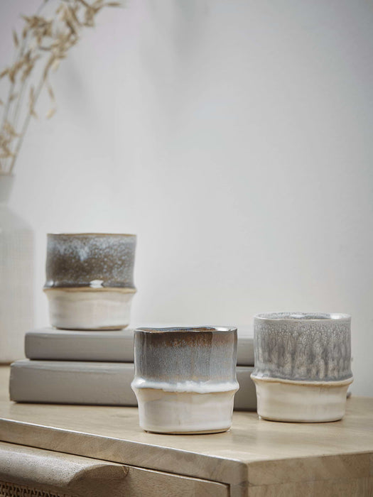 Three Resist Glaze Planters