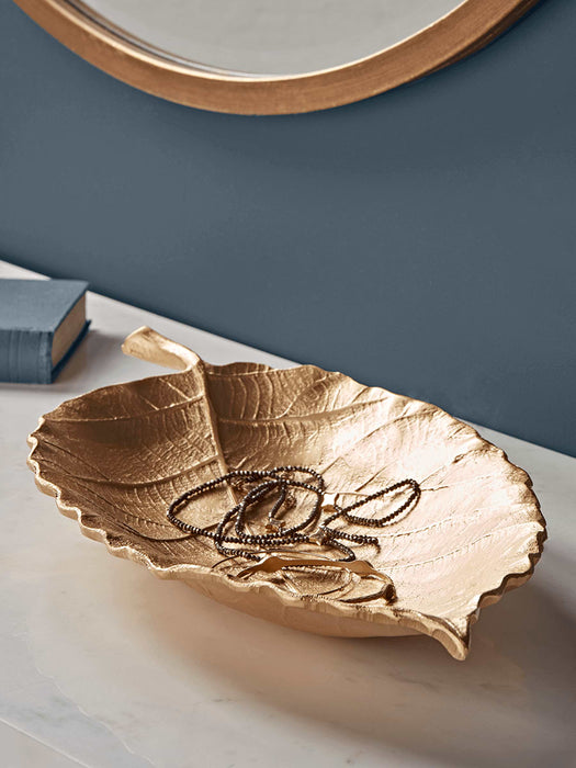 Soft Gold Leaf Dish
