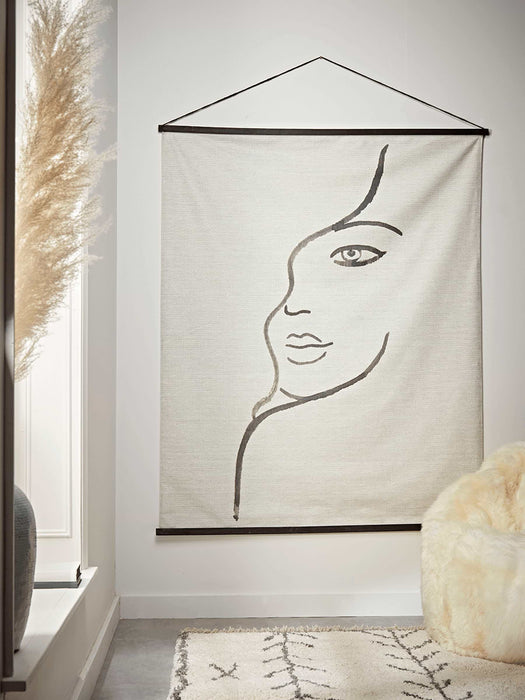 Abstract Face Hanging Canvas