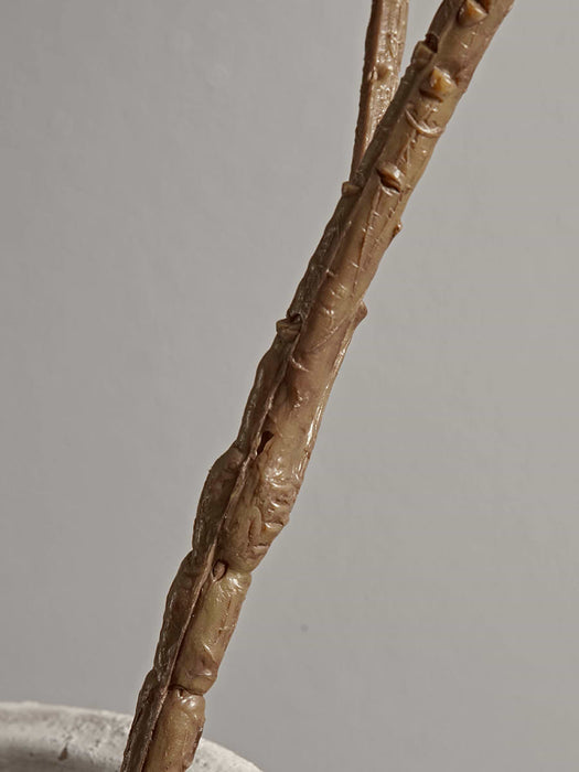 Three Faux Peony Stems - Cream