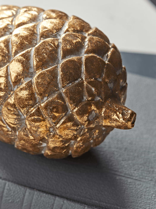 Aged Gold Acorn & Pinecone