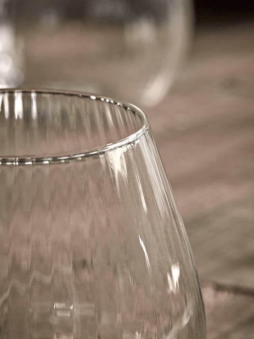 Six Fluted Tumblers