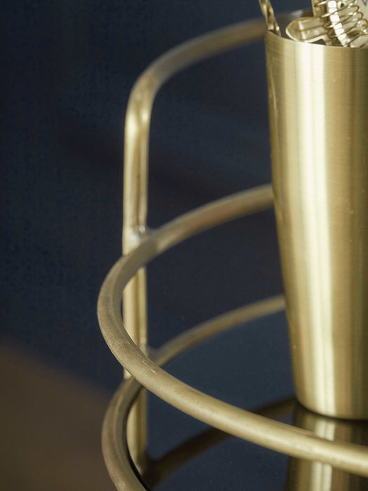 Smoked Glass & Brass Cocktail Trolley