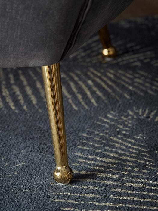 Deep Grey Velvet Tub Chair