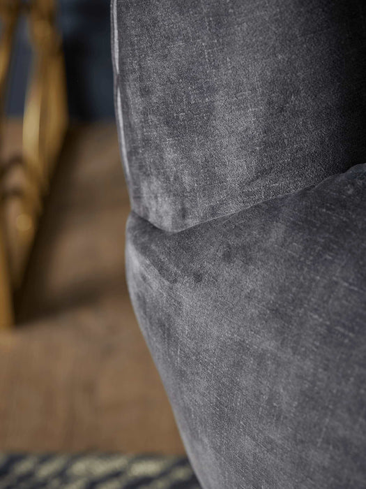 Deep Grey Velvet Tub Chair