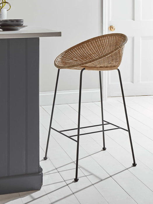 Wicker Cone Counter Stool