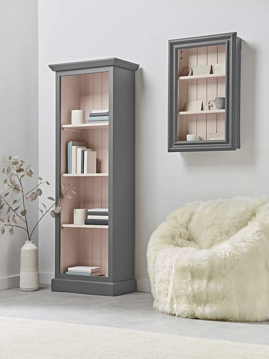 Petite Bookcase - Grey & Blush