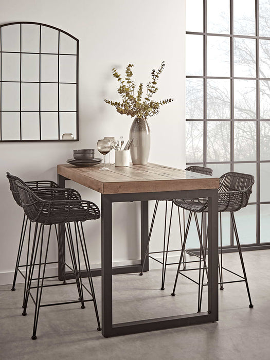 Industrial Curved Top Window Mirror