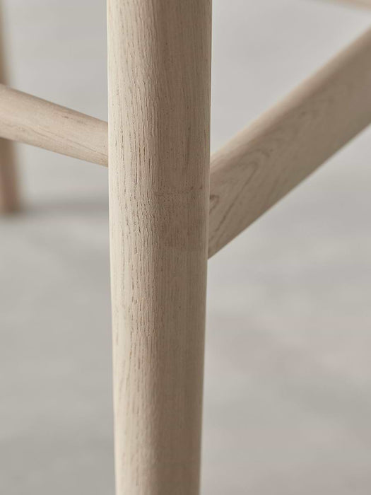 Raw Oak Bow Back Dining Chair