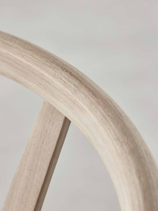Raw Oak Bow Back Dining Chair