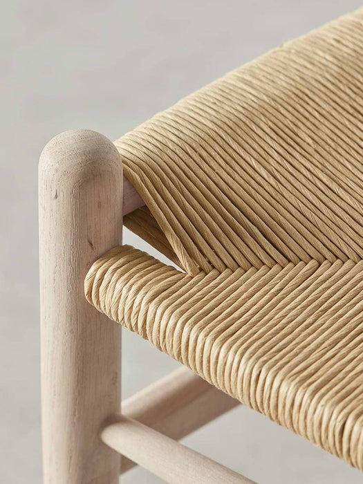 Raw Oak Bow Back Dining Chair