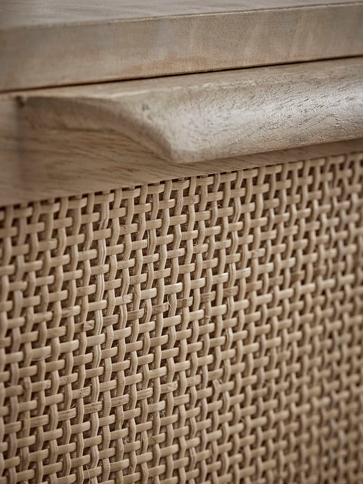 Flat Rattan Webbing Console Table