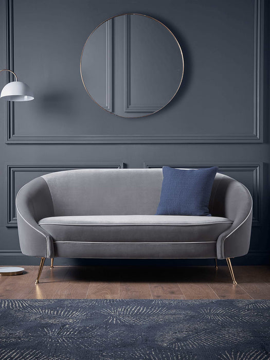 Navy Deco & Palm Rug