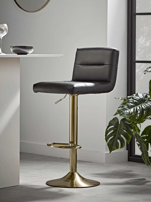 Black & Gold Counter Stool