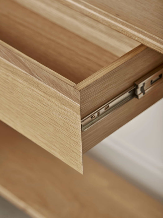 Oslo Oak Storage Console Table
