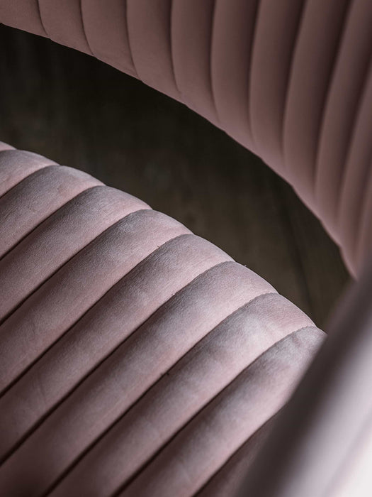 Blush Velvet Office Chair