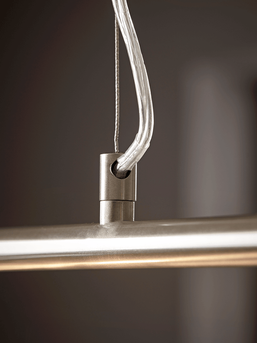 Triple Industrial Pendant - Brushed Silver