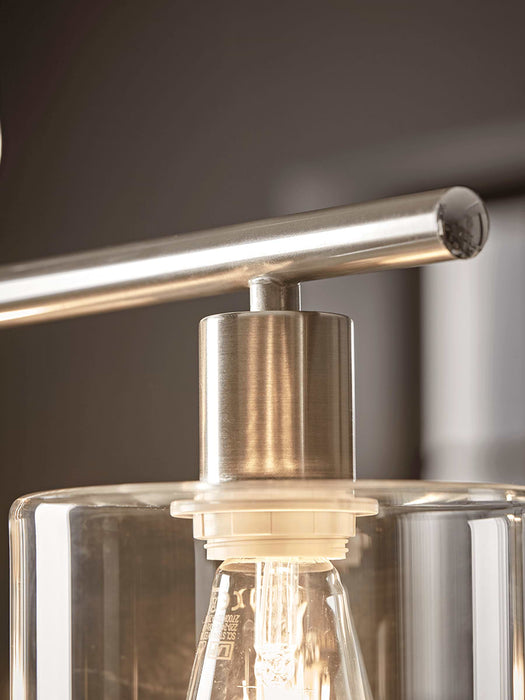 Triple Industrial Pendant - Brushed Silver