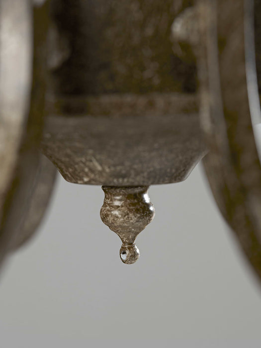 Elegant Metal Five Arm Chandelier - Small