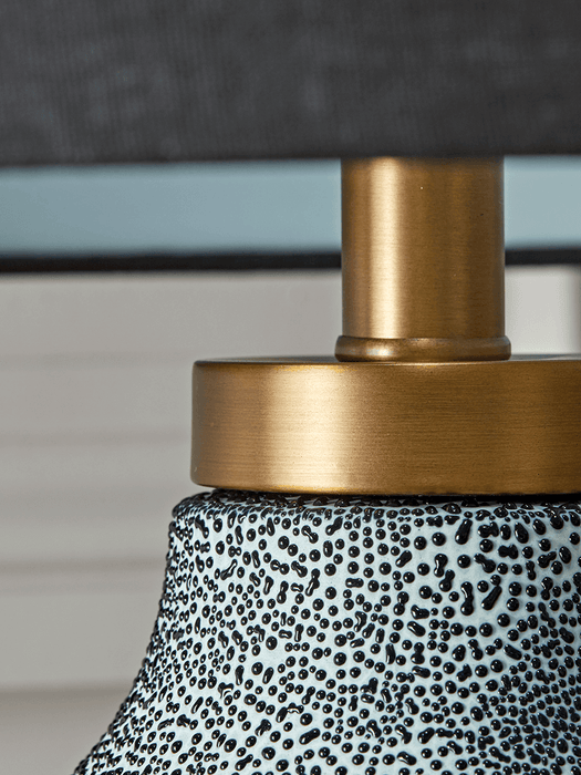 Monochrome Speckled Table Lamp