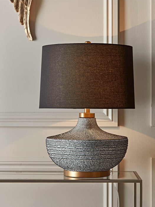 Monochrome Speckled Table Lamp