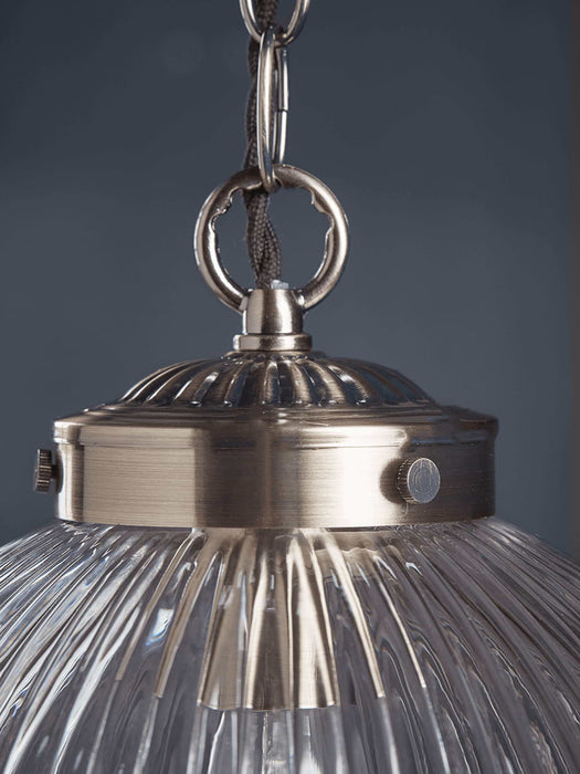 Deco Round Fluted Pendant