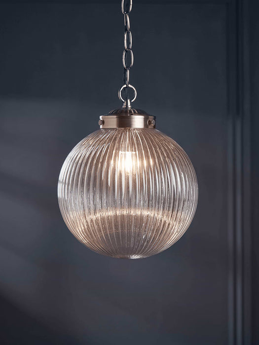Deco Round Fluted Pendant