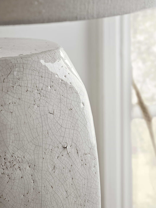 Crackle Glaze Block Table Lamp