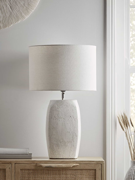 Crackle Glaze Block Table Lamp