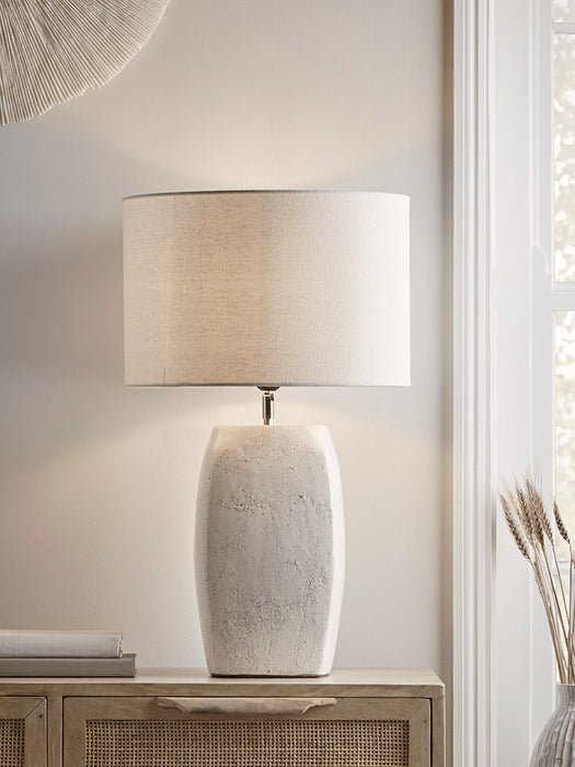 Crackle Glaze Block Table Lamp