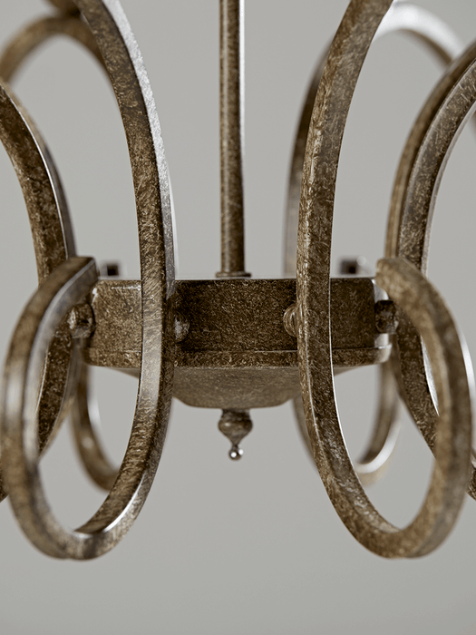 Elegant Metal Twelve Arm Chandelier - Large