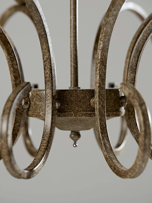 Elegant Metal Twelve Arm Chandelier