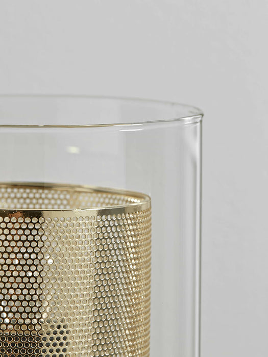 Mesh Glass Stem Table Lamp