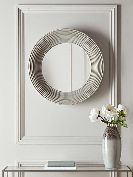 Round Ribbed Wall Mirror