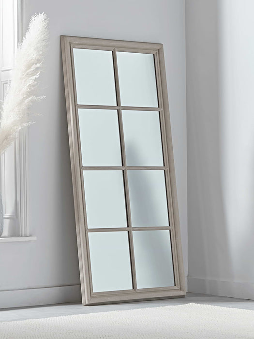Distressed Rectangle Window Mirror
