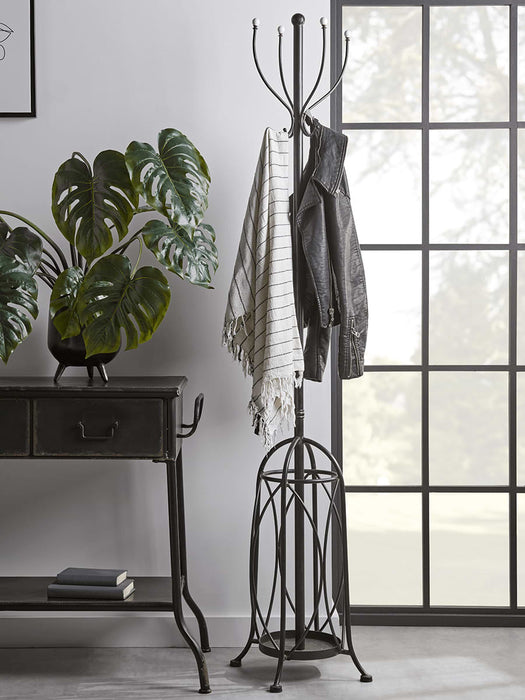 Industrial Standing Coat Rack