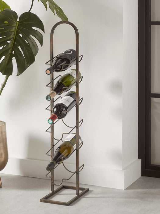 Industrial Standing Wine Rack