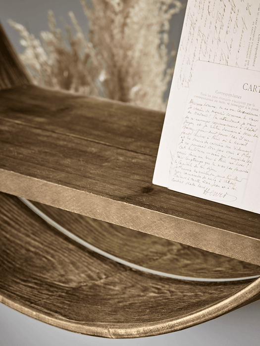 Round Shelf Wall Mirror
