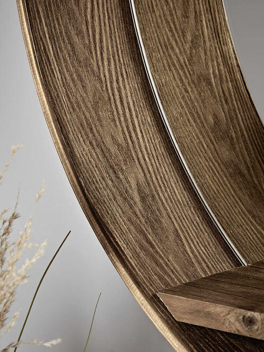 Round Shelf Wall Mirror