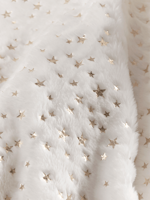 Starry Faux Fur Throw
