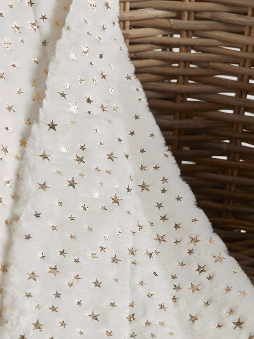 Starry Faux Fur Throw