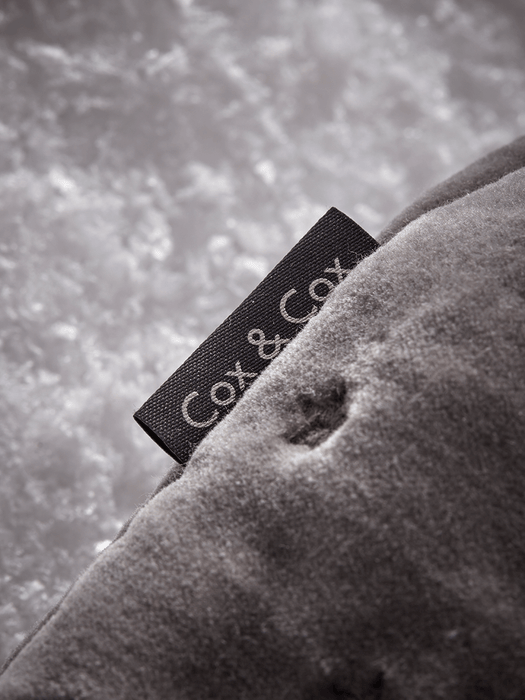 Star Embroidered Beauty Bag - Grey