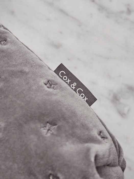 Star Embroidered Beauty Bag - Grey