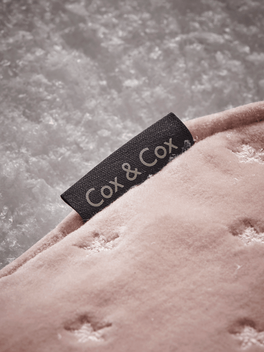 Star Embroidered Hot Water Bottle - Blush
