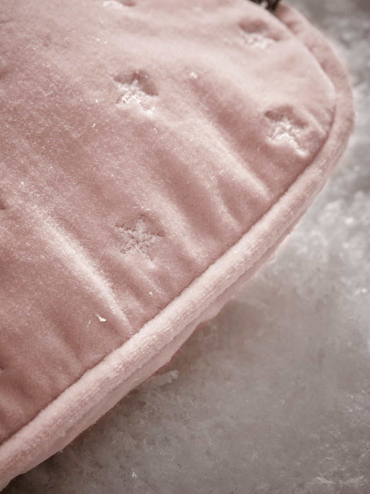Star Embroidered Hot Water Bottle - Blush