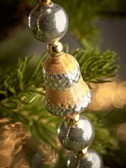 Vintage Style Bauble Garland - Red Mix