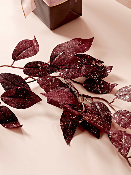 Two Burgundy & Gold Garlands