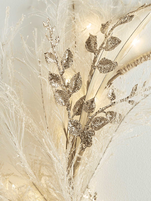 Light Up Dried Flower Wreath